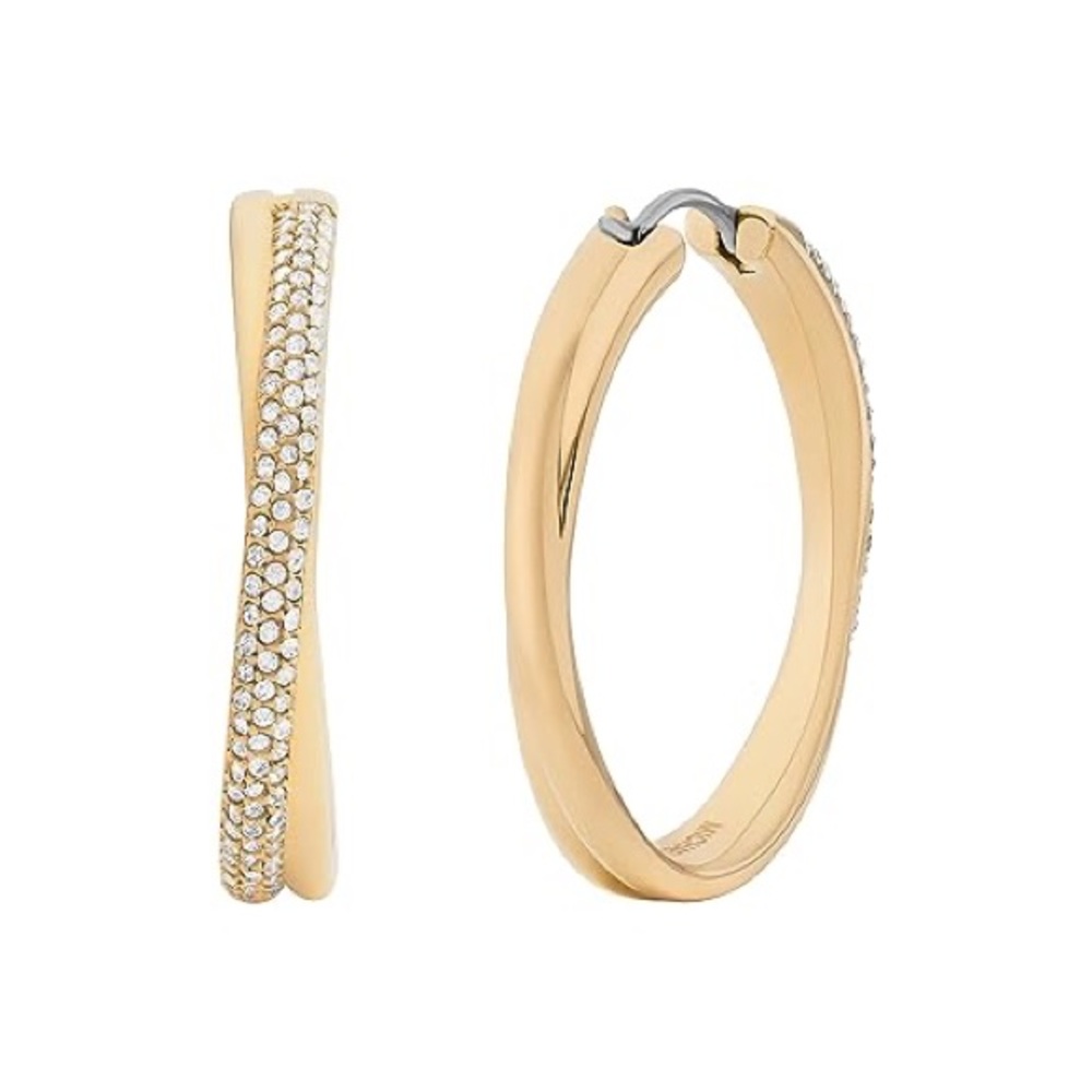 Michael Kors Gold-Tone Hoop Earrings